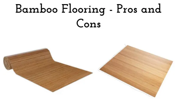 Bamboo Flooring - Pros and Cons