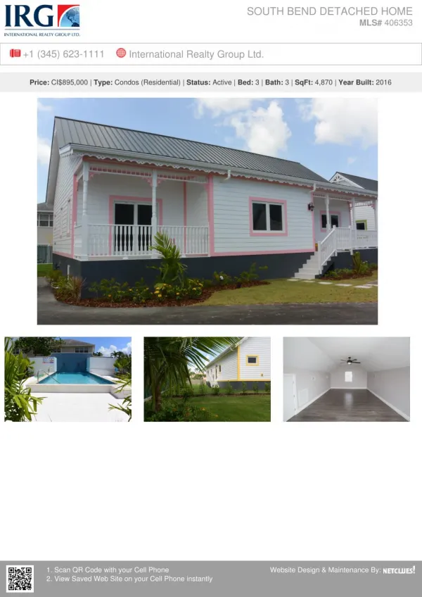 South Bend Detached Home - Residential Property by IRG Cayman