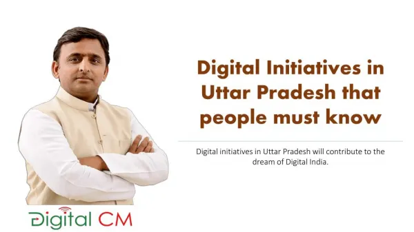 Digital initiatives in Uttar Pradesh that people must know.