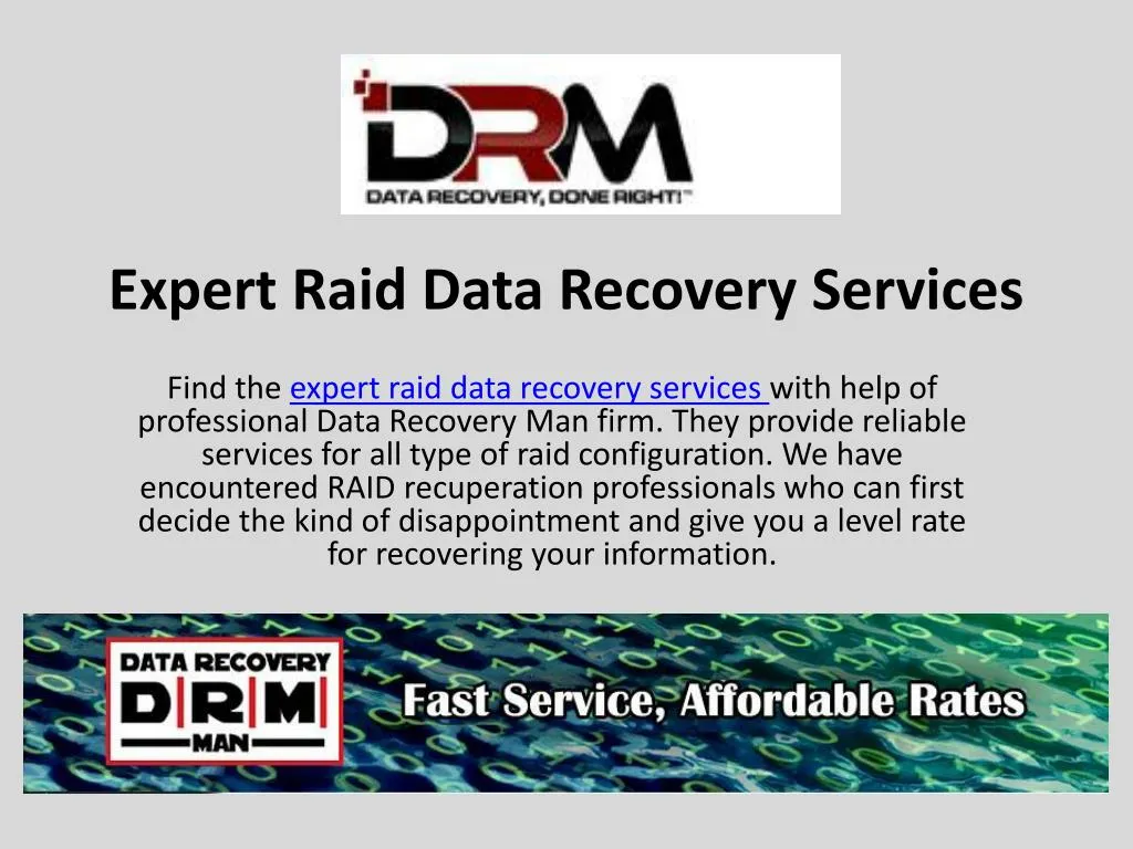 expert raid data recovery services