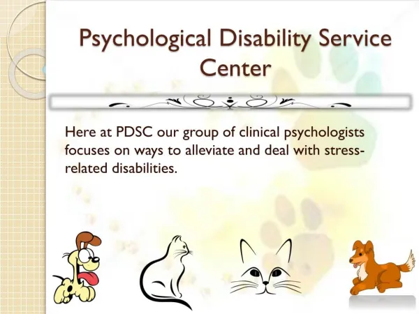 PSYCHOLOGICAL DISABILITY SERVICE CENTER