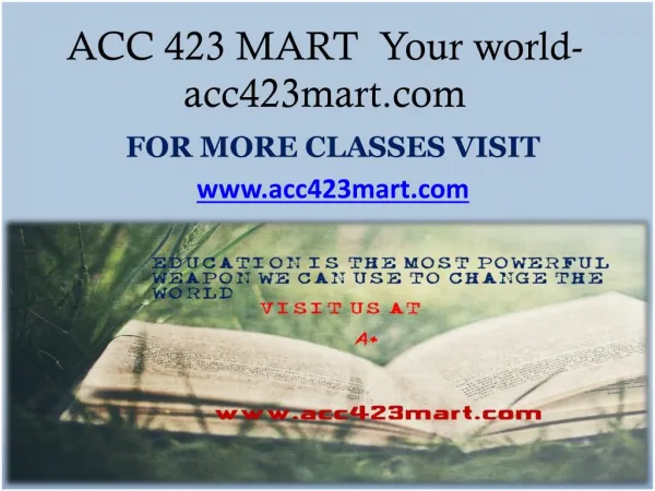 ACC 423 MART Your world-acc423mart.com