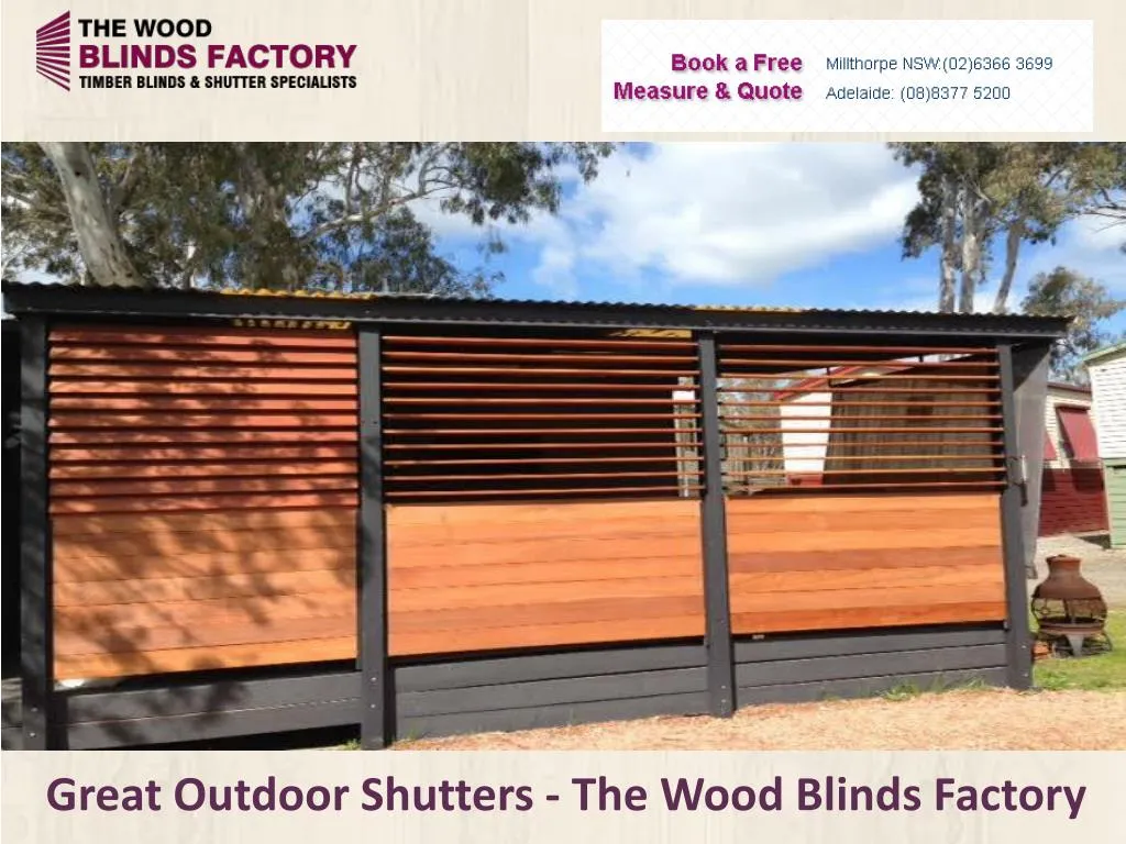 great outdoor shutters the wood blinds factory