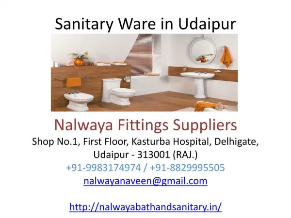 Sanitary ware in udaipur