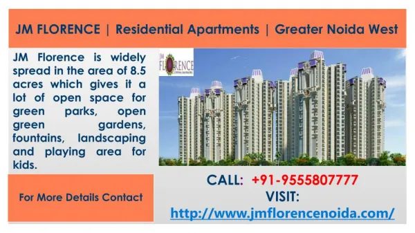 JM Florence Newly Launched Residential Project