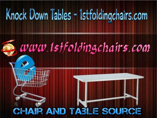 Knock Down Tables - 1stfoldingchairs.com