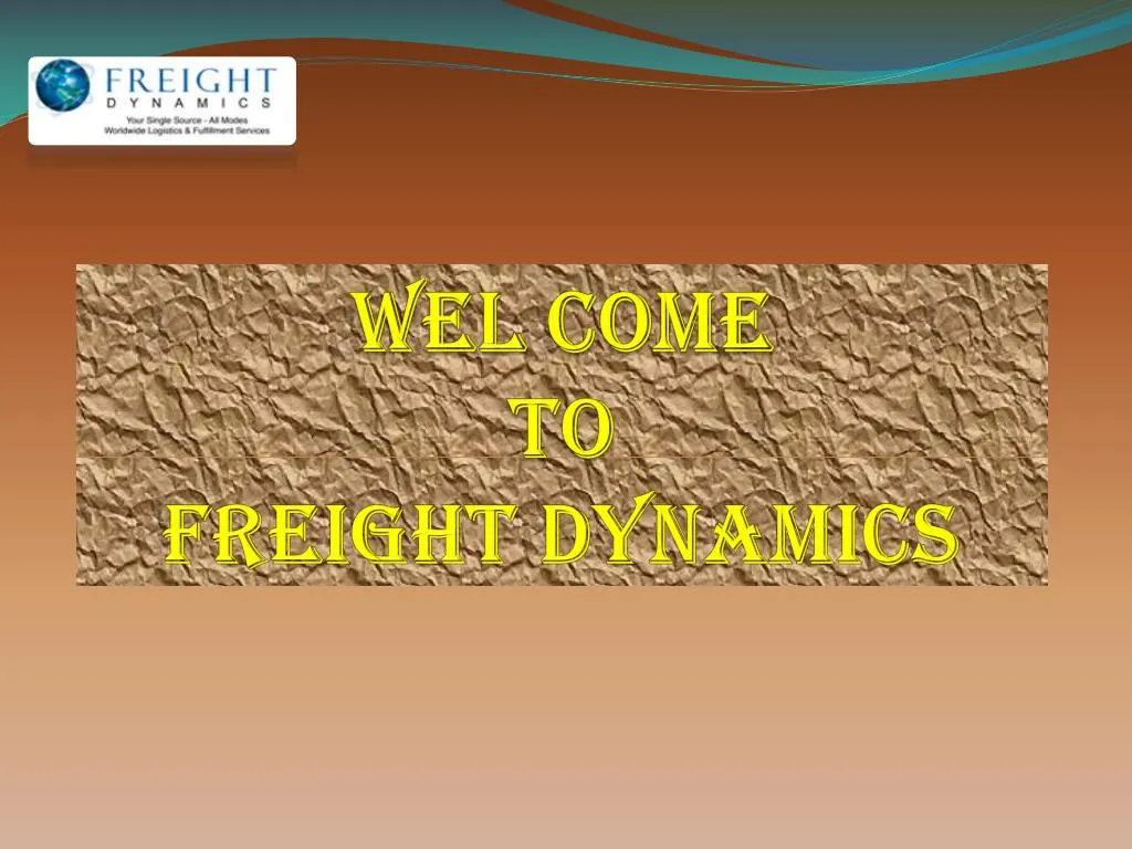 wel come to freight dynamics
