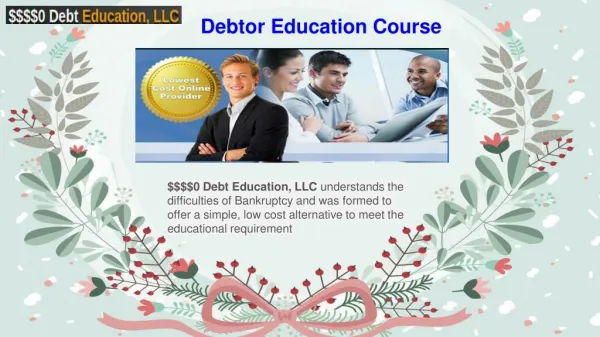 Debtor Education Course - Debtor Education