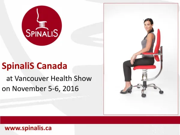 Spinalis Canada at the Vancouver Health Show on November 5-6, 2016
