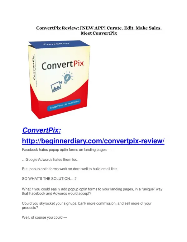 ConvertPix Review - ConvertPix 100 bonus items