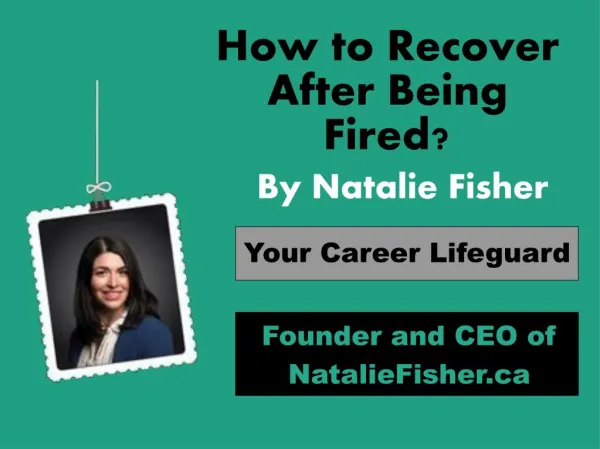 How to Recover a After Being Fired