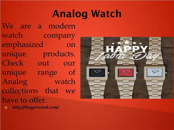 Analog Watch