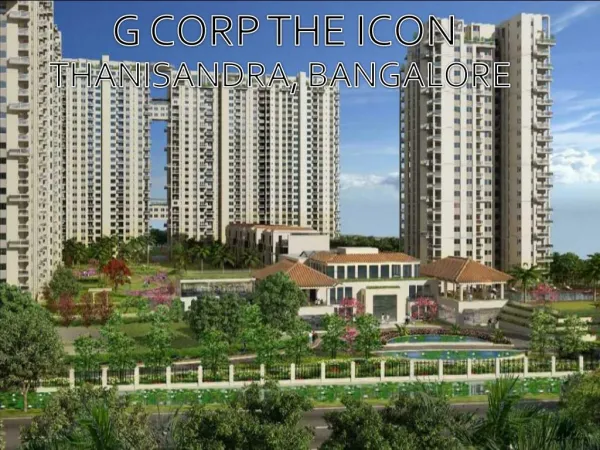 The Icon at Thanisandra by G Corp - Call: ( 91) 9953 5928 48