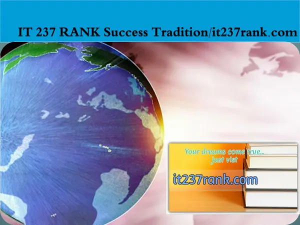 IT 237 RANK Success Tradition/it237rank.com