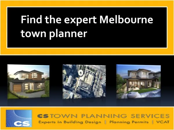Find great Town planning company Melbourne