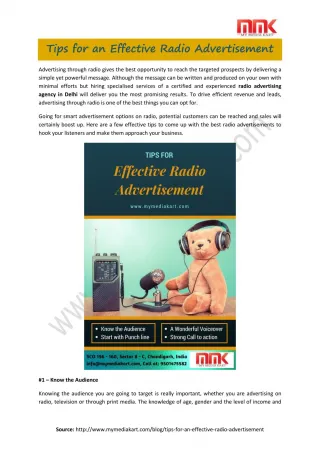 Radio advertising agency in Chennai