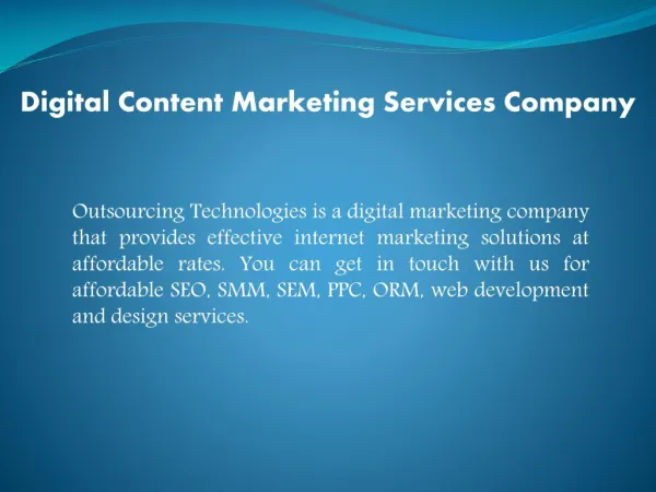 Vital Role Played by Content Marketing Services