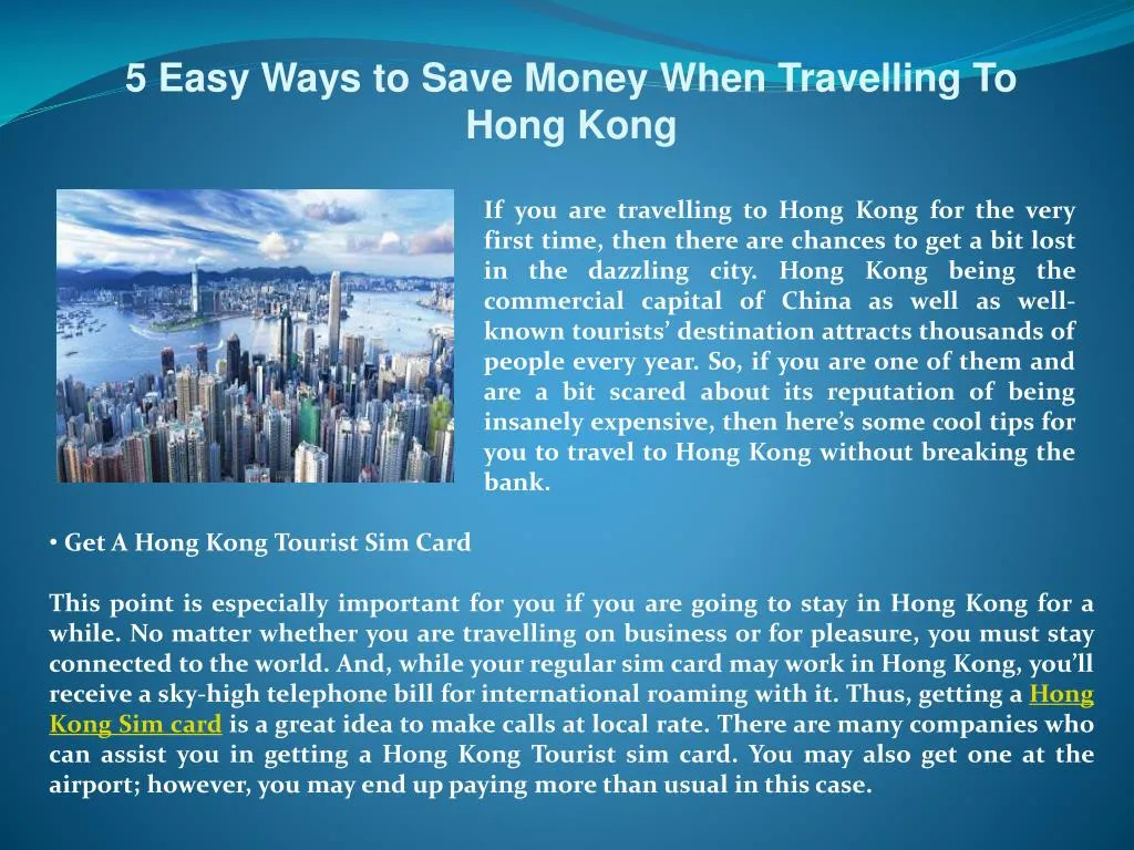 5 easy ways to save money when travelling to hong kong