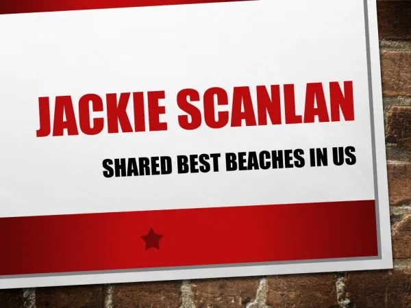Jackie Scanlan shared best beaches in US