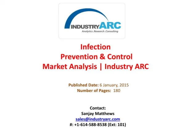 Infection Prevention & Control Market Analysis | IndustryARC