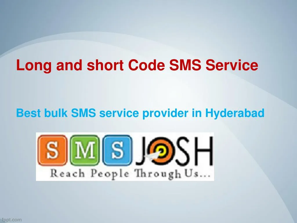 long and short code sms service