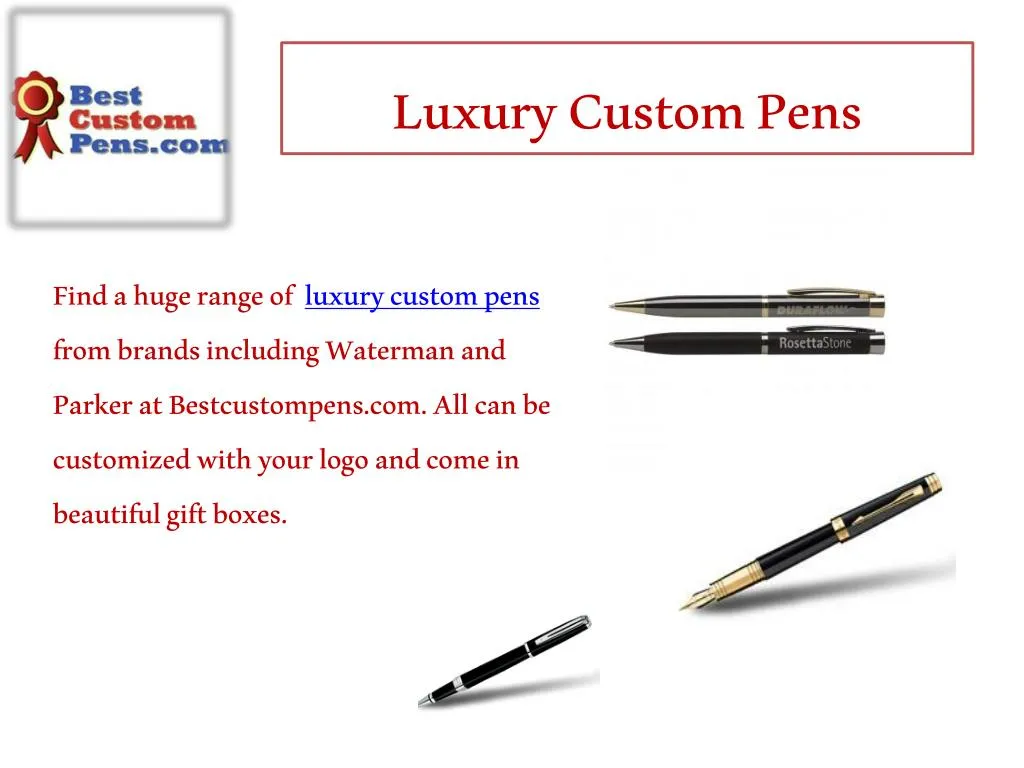luxury custom pens