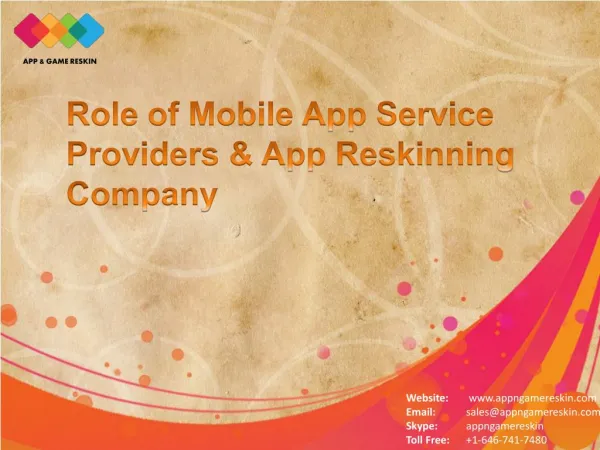Mobile App Service Providers and App Reskinning Company