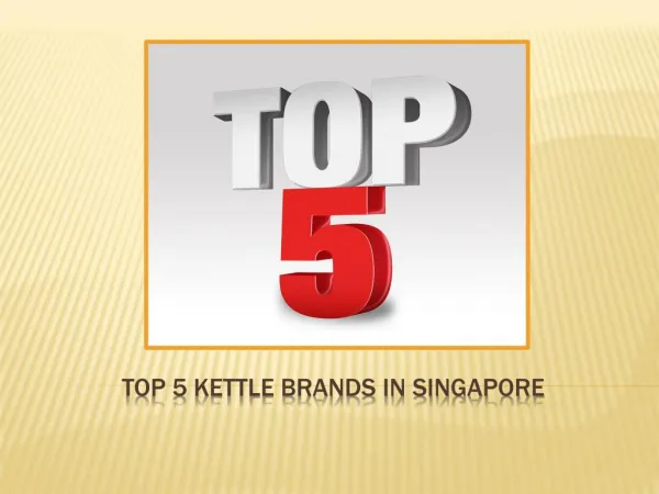 Top 5 Kettle Brand In Singapore