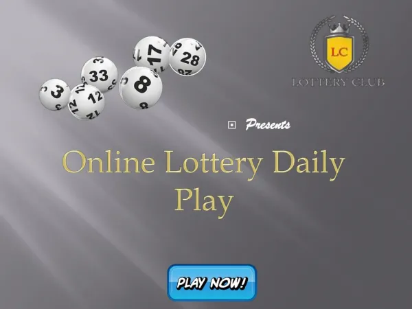 Online Lottery Daily Play