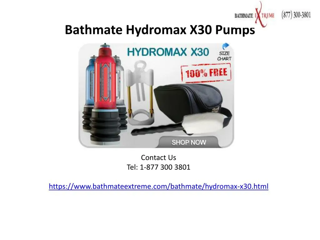 bathmate hydromax x30 pumps