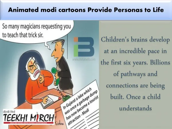 Animated Modi Cartoons Provide Personas To Life