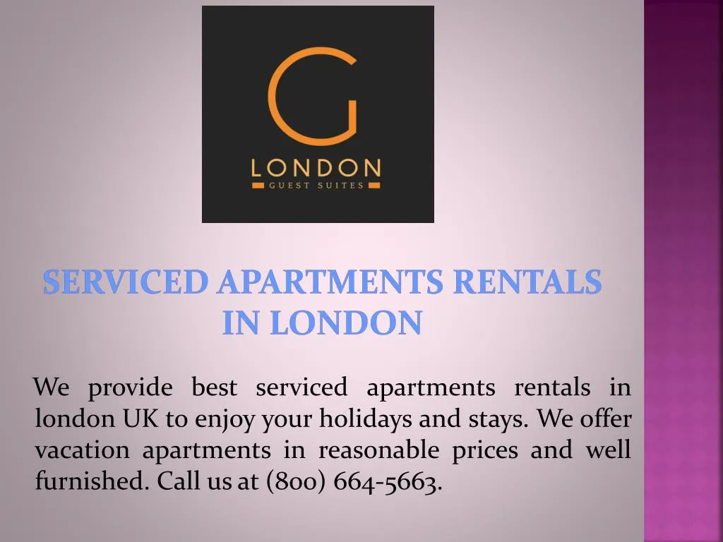 serviced apartments rentals in london