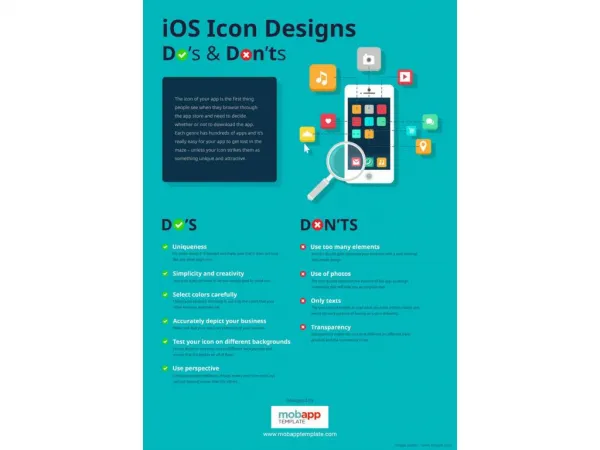 iOS Icon Designs Do's and Dont's [infographics]