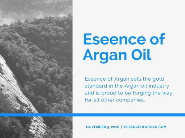 Buy Argan Oil - Essence of Argan