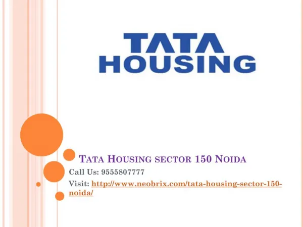 Tata Housing affordable flats at Noida Sector 150