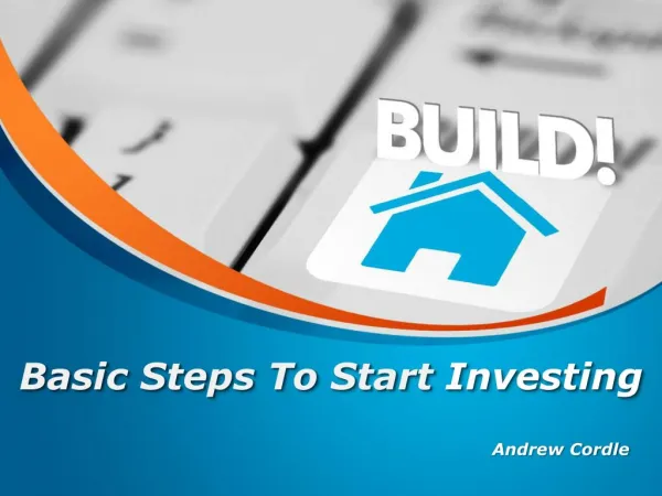 Basic Steps To Start Investing by Andrew Cordle