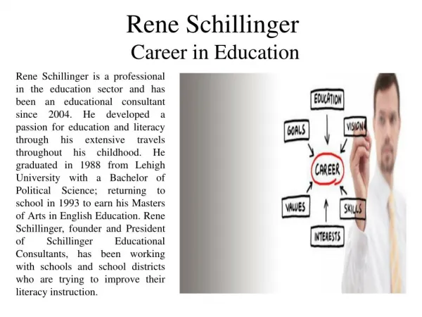 Rene Schillinger - Career in Education