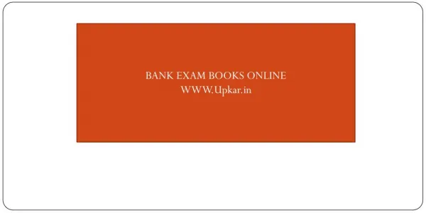 Buy Banking Entrance Exam Books Online