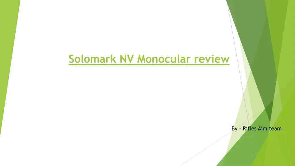 solomark nv monocular review