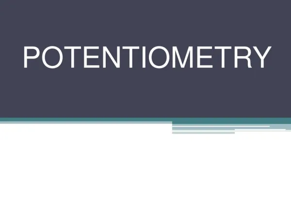 potentiometry