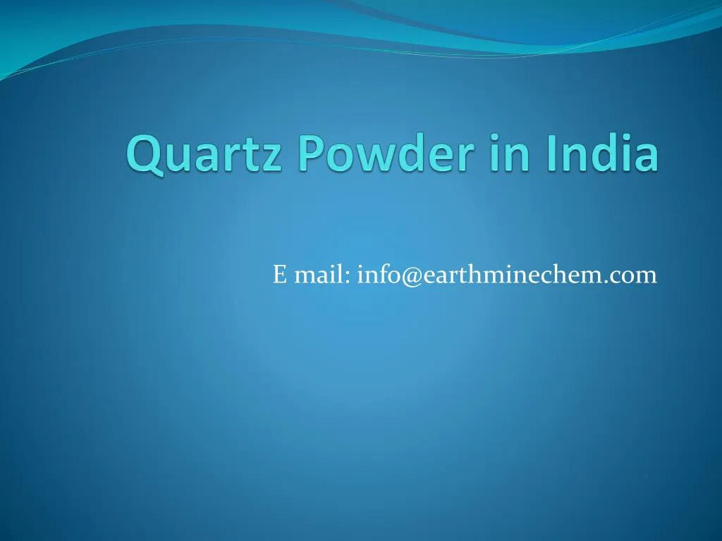 quartz powder in india