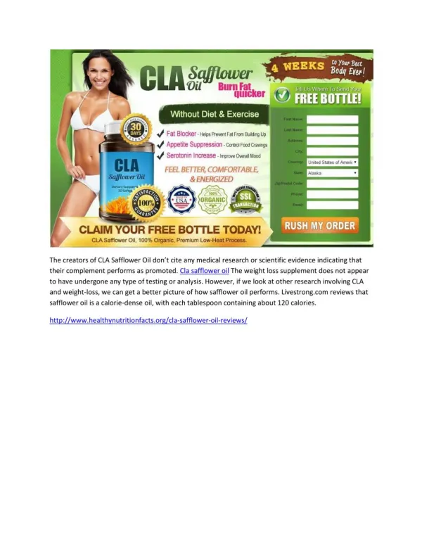 12 Questions Answered About Cla safflower oil