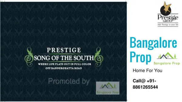 Prestige Song Of the South Bangalore