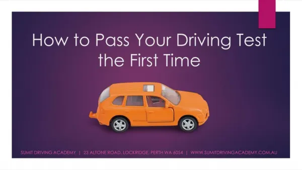 How to Pass Your Driving Test the First Time