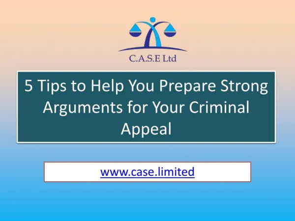 5 Tips to Help You Prepare Strong Arguments for Your Criminal Appeal