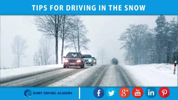 Tips for driving in the snow