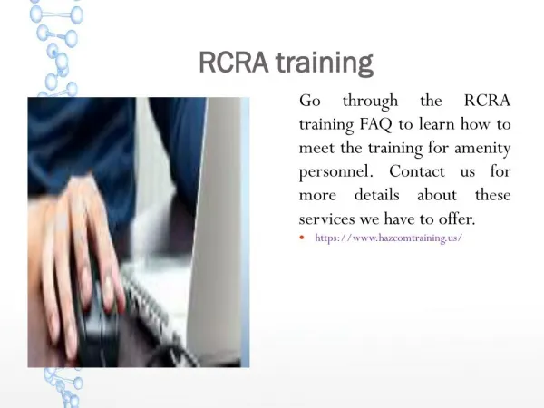 RCRA training