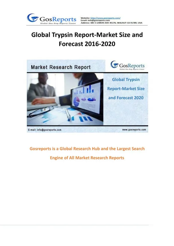 Global Trypsin Market Research Report 2016