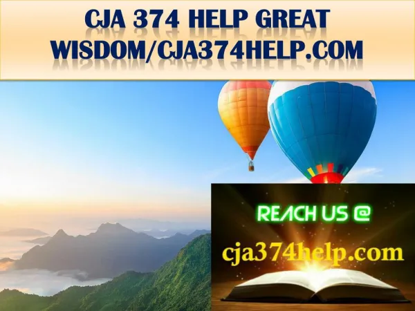 CJA 374 HELP GREAT WISDOM/cja374help.com