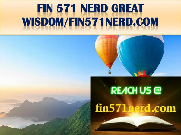 FIN 571 NERD GREAT WISDOM/fin571nerd.com